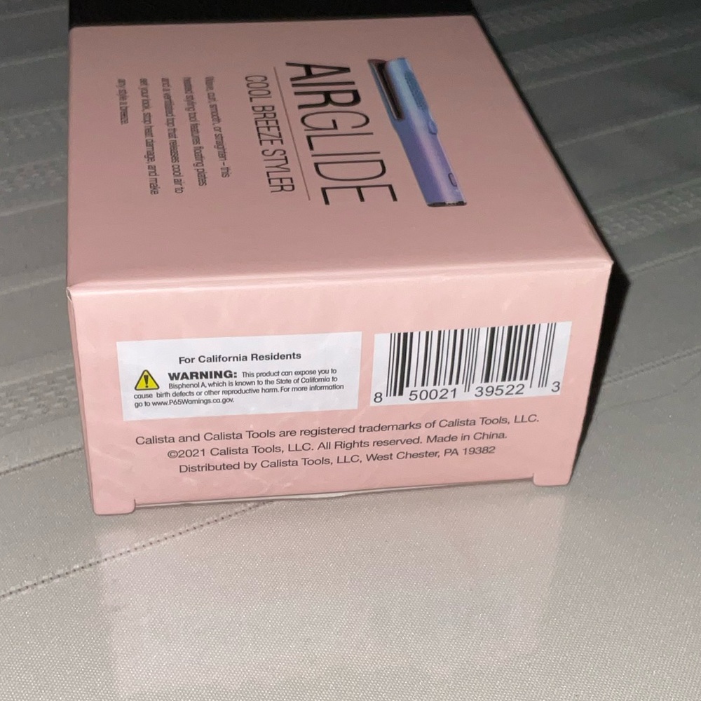“New In Box” CALISTA 1” AirGlide Pro Cool Breeze Styler - Color “Blue Ombre” - Picture 10 of 12